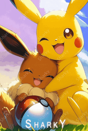 Pikachu & Eevee | Pokémon Steam Artwork